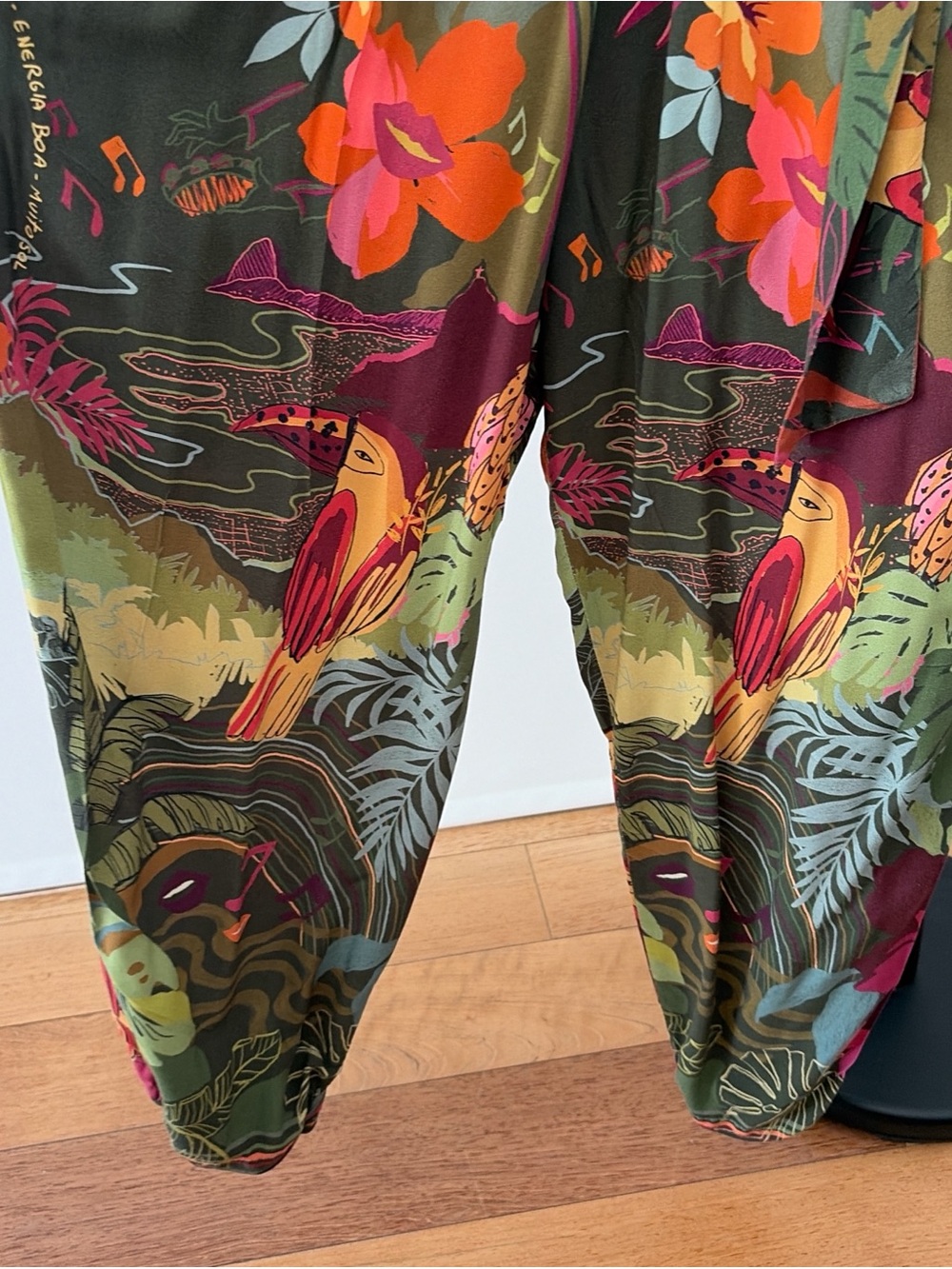 Farm Rio Olive Green Floral Jumpsuit - Picture 6 of 7
